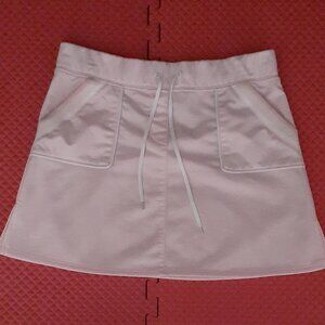 BP (Bailey's Point) lightweight baby pink mini tennis skirt, drawstring